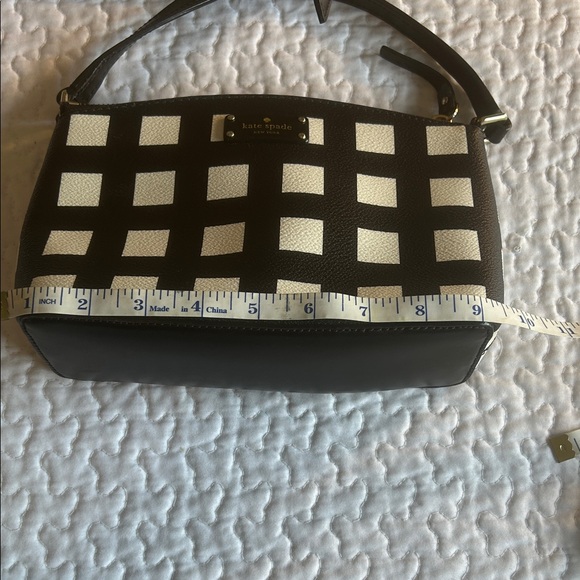 kate spade Black and White Checked Crossbody Bag - Picture 2 of 5